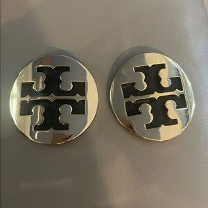 2 Tory Burch Replacement Gold on Black Medallion 2”